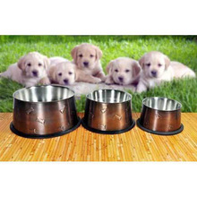 Tulsi Rounded STAINLESS STEEL Dog Food Bowls