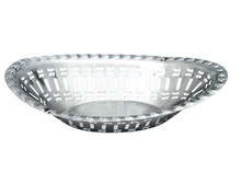 Stainless steel cheap oval bread basket