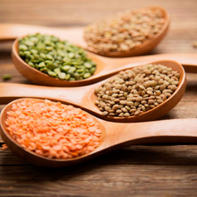 Common organic small green lentils