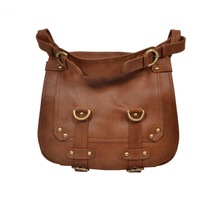  Genuine Leather Cross Body Bag, for Daily Used, Color : Tan