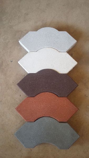 Round Concrete Arc Paver Block, for Flooring, Size : 10x12inch