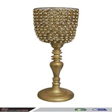 Golden Crystal candle Holder Stand