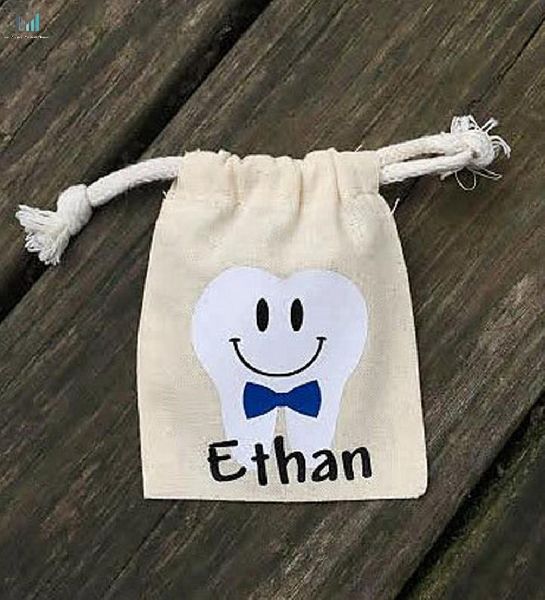 Cotton Reusable Tooth Fairy Bag