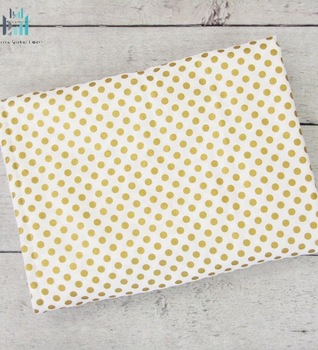 Gold and White Printed Blanket