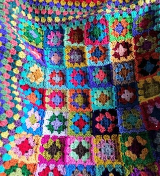 Handmade Bright Colors Vintage Style Newborn Baby blanket
