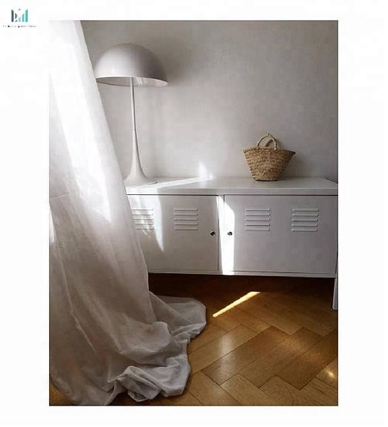 Two linen curtains Bedroom panel Curtain