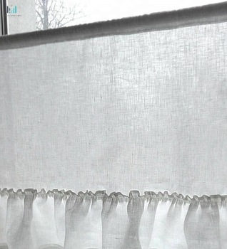 White kitchen curtain