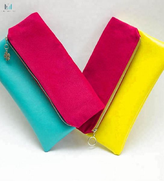 Yellow Pink Turquoise handbag