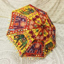 Hand embroidered Patchwork parasol lace umbrella