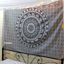 MultiMate 100% Cotton Mandala Elephant Tapestry, Style : Twill