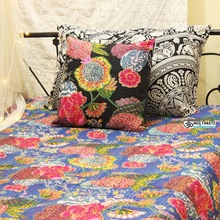 MultiMate Collection 100% Cotton sari Kantha quilts Bedspread, Technics : Patchwork