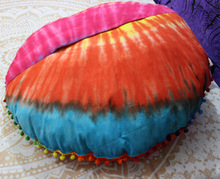 100% Cotton Tie Dye Floor Pillows, for Car, Chair, Decorative, Seat, Living Room, Technics : Handmade