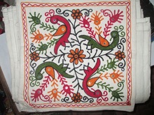 GUJRAT HANDICRAFT Square 100% Cotton Handmade Cushion Cover, Size : 16X16 Inches, I6 X 16 Inches