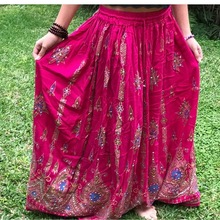 Mandala women long wrap skirt, Color : Assorted
