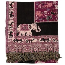 Gujrat Handicraft Viscose Pashmina Shawl, Size : Length 72 inches, Width 28 inches
