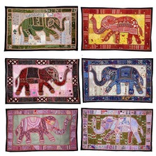 100% Cotton Patchwork Wall Hanging, Pattern : Embroidered