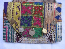 Handmade Cotton vintage coin bags, for Gift, Shopping, Gender : Woman