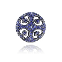 Blue Sapphire Disc Beads