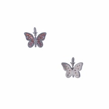 Butterfly Garnet Stone Charm