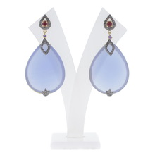 Chic Designs Weight Chalcedony Ruby Topaz Earrings, Occasion : Anniversary