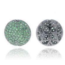 Green Gemstone Spacer Bead Jewelry