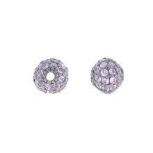 Pink Sapphire Silver Ball Beads, Size : 7 mm