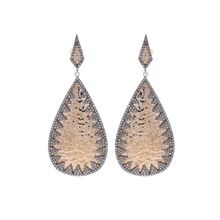 Rose Gold Platting Hammered Earrings