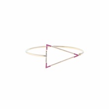 Ruby Triangle Shape Bangle