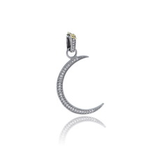 Silver Crescent Moon Charm