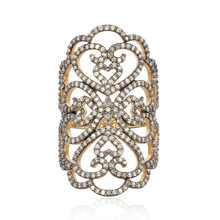 Silver Designer Diamond Ring, Gender : Women's