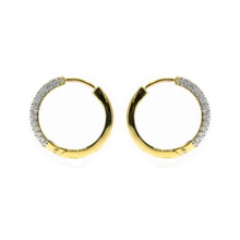 Weight Yellow Gold Hoop Earrings, Occasion : Anniversary, Engagement, Gift, Party, Wedding