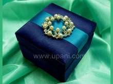 Pearl blue favour box, Size : 3x3x2 inch