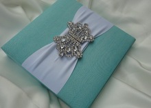 Fabric Wedding Invitations Folio Box