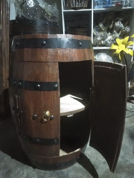 NR concept Round Decorative Wooden barrels, for Wine Storing, Feature : Excellent Quality, Fine Finishing
