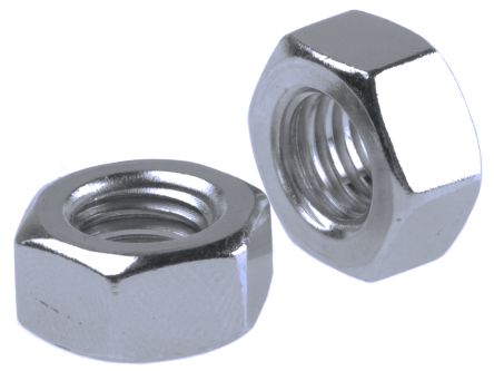 Metal hex nut, Color : Silver