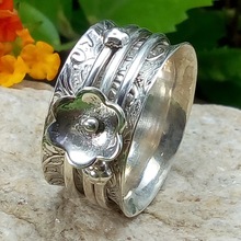 LAXMI GEMS handmade wedding spinner ring, Size : Customers' Requst