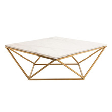 Diamond Gold Coffee Table For Hotel Rooms