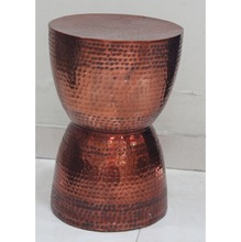 Metal Hammered Stool Chairs