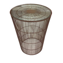 Metal Wire Woven Side Table