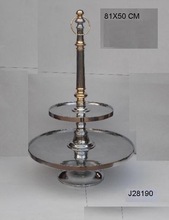 Two Tier Round cake stand, for Home Decoration, Tableware