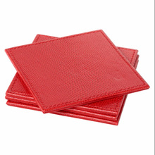 Square Organizer Mats Leather Coaster, for Promotion Gift