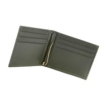 Italian leather style money clip wallet