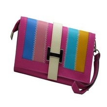 Leather ladies purse with Multi color