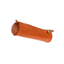 Leather material pouch for pen pencils