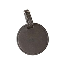 PU Leather ROUND Shaped Luggage Tag