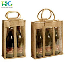 Hansh Crafts jute wine bag, Size : Medium(30-50cm)