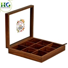 HANSH CRAFTS Wood Masala Box, for Home Appliance, Size : 10x10x6 cms