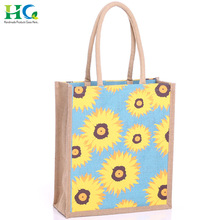 Simple Style Jute Shopping Bags
