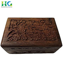 Small Wooden Jewelry Box Gift Packing Purpose