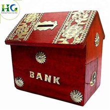 Worthy Handcrafted Wooden Money Bank